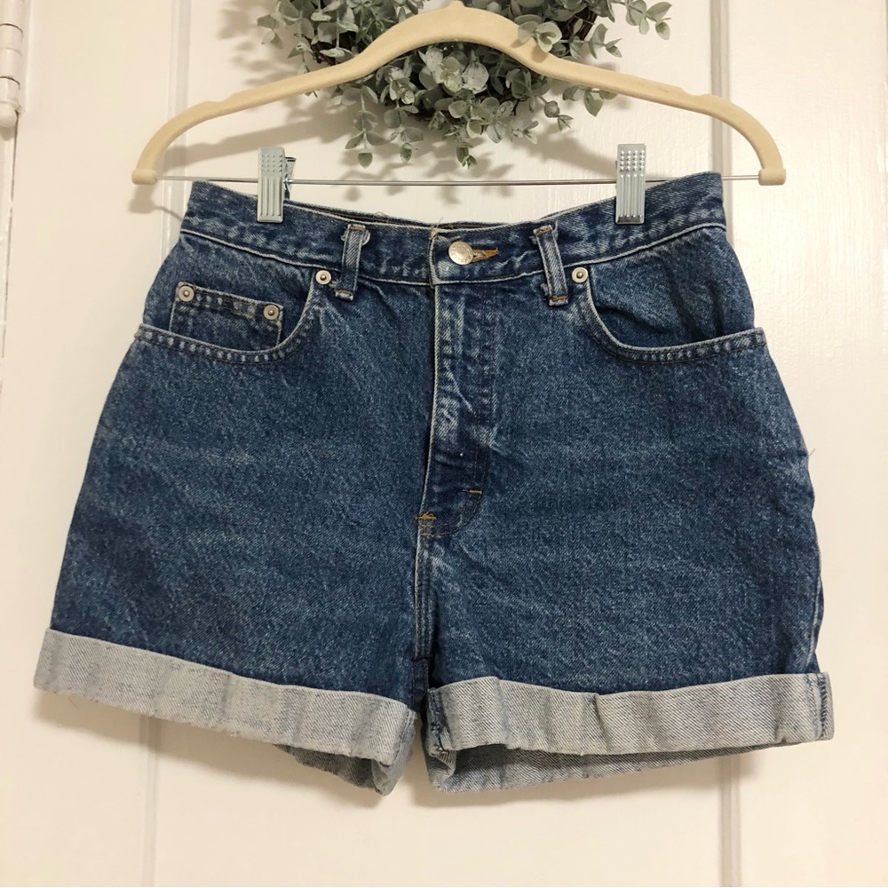 Moda high rise denim cuffed shorts size 4